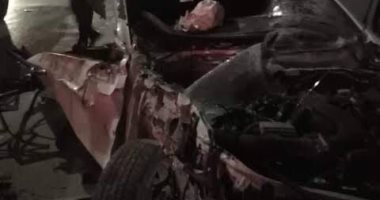إصابة 4 أشخاص بإصابات متفرقة فى حادث انقلاب سيارة بكفر الشيخ