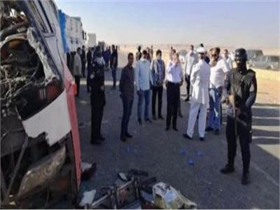 Algomhuria algdeda - إصابة 14 شخصًا إثر حادث تصادم في المنيا